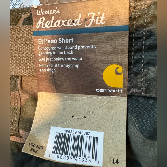 NWT Carhartt El Paso Shorts Size 14 - Picture 14 of 15